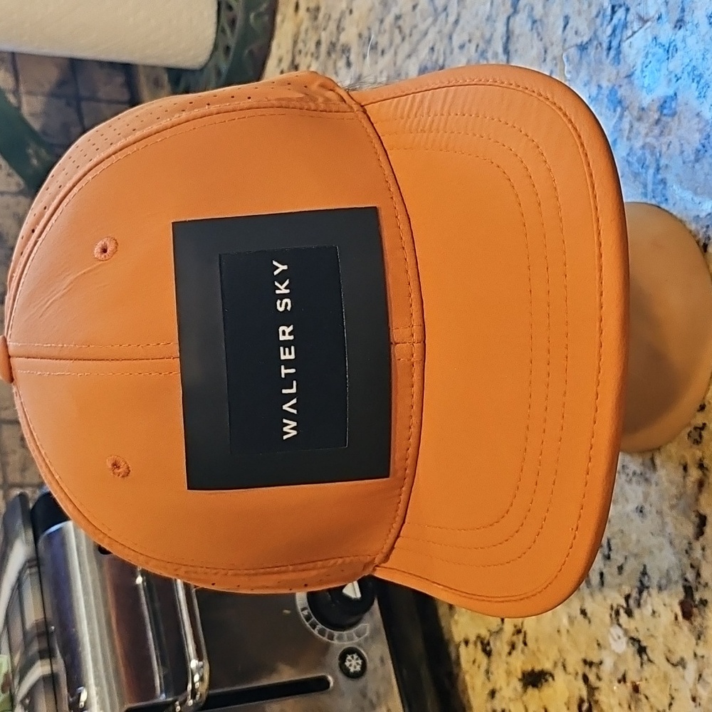 Walter Sky Rust Poly Spandex Flex Fit Yupoong Cap Hat